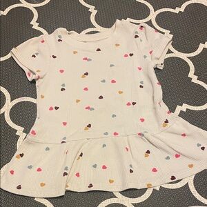 Cat & Jack Heart Patterned Kids Blouse - Multicolor